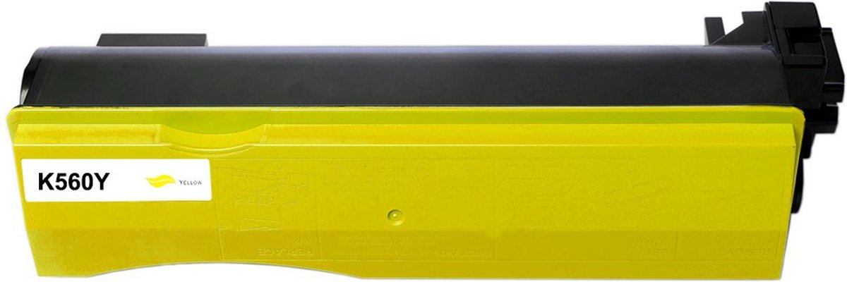 Kyocera TK-560Y - Toner Geel - 10000 pagina's - Huismerk Compatible - Geschikt voor Kyocera Ecosys P6030cdn Kyocera FS-C5300 Kyocera FS-C5350DN - K560Y alternatief - Kyocera toner