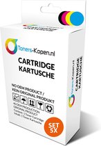 Geschikt voor Compatible Set 5x inkt cartridge voor Canon PGI-550XL CLI-551XL