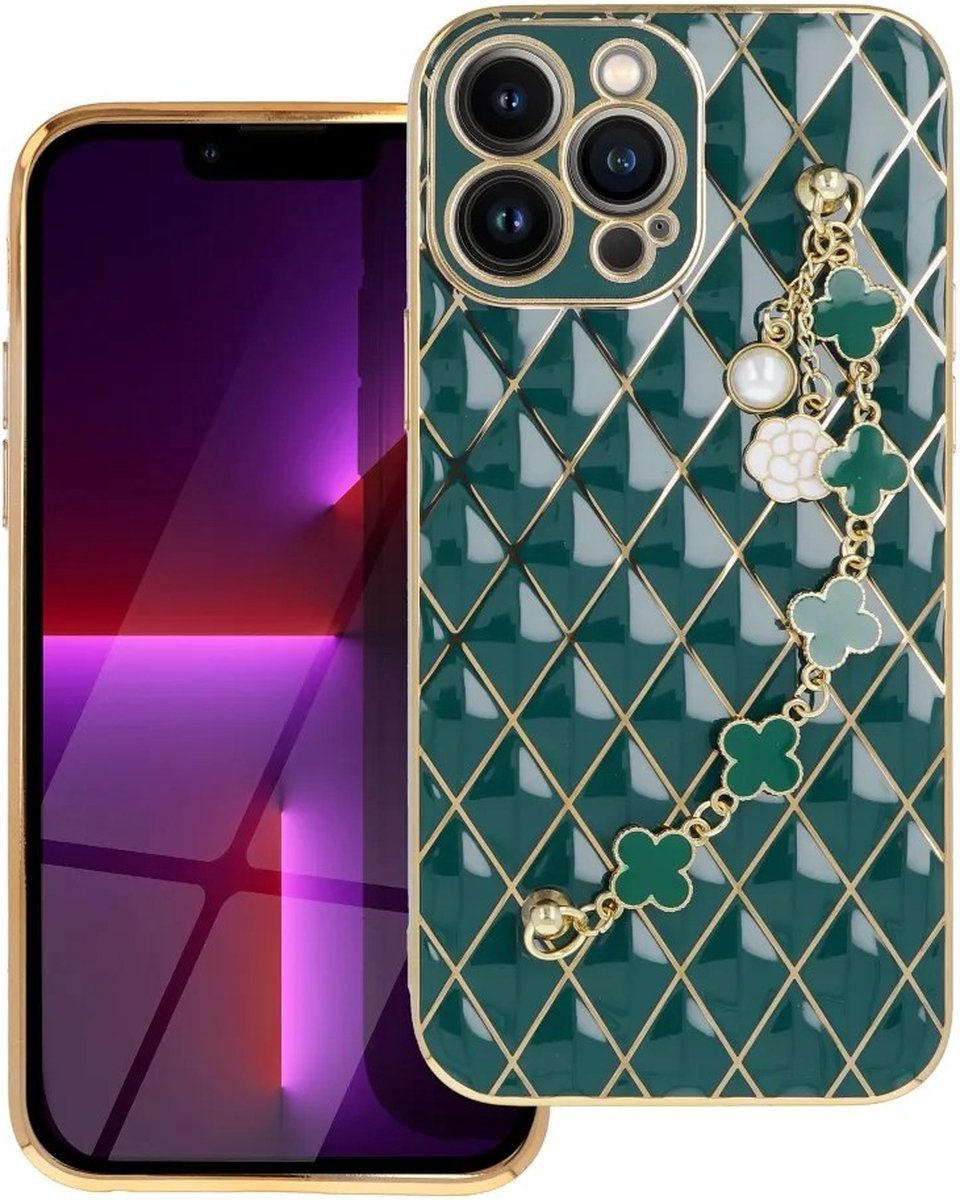 Trend Back Cover hoesje iPhone 13 Pro Max - Groen