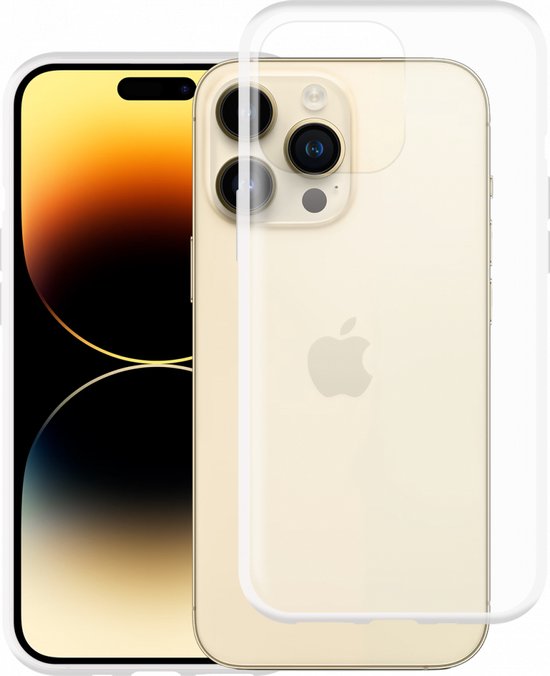 Just in case Soft Design Apple iPhone 14 Pro Max Back Cover Transparant