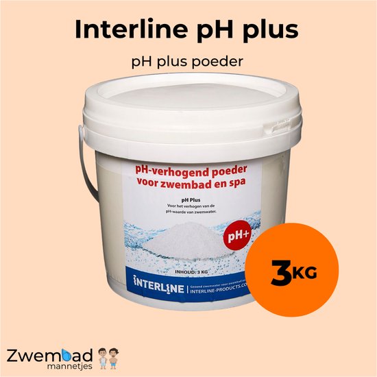 Interline pH plus 3kg Inclusief doseerschema pH plus voor zwembad Verhogen pH...