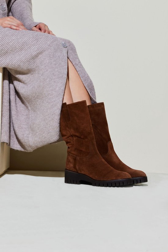 Lamica Enkellaarsjes Dames Laarzen Damesschoenen Suede I22 Umbretta sue. bol