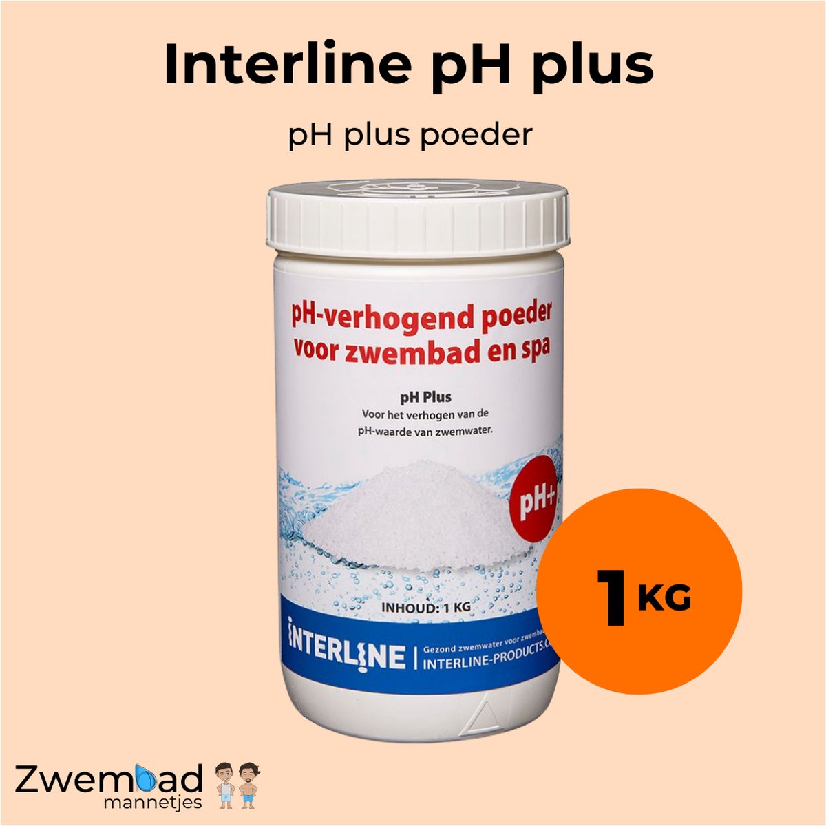 Interline pH plus 1kg Inclusief doseerschema pH plus voor zwembad Verhogen pH...