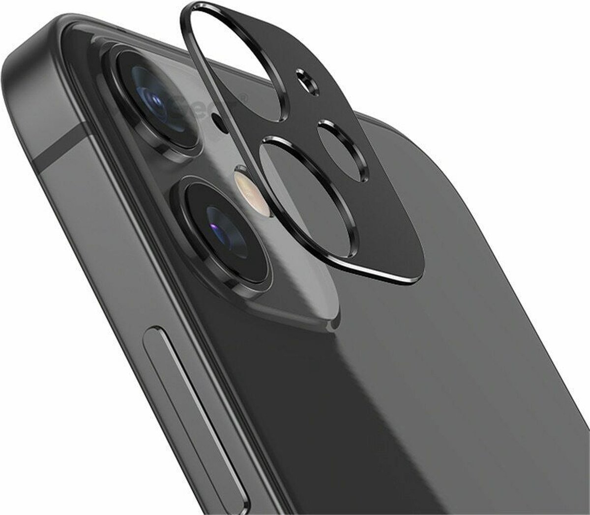 Camera Lens Glass Protector Geschikt voor: Apple iPhone 12 Pro - Zwart