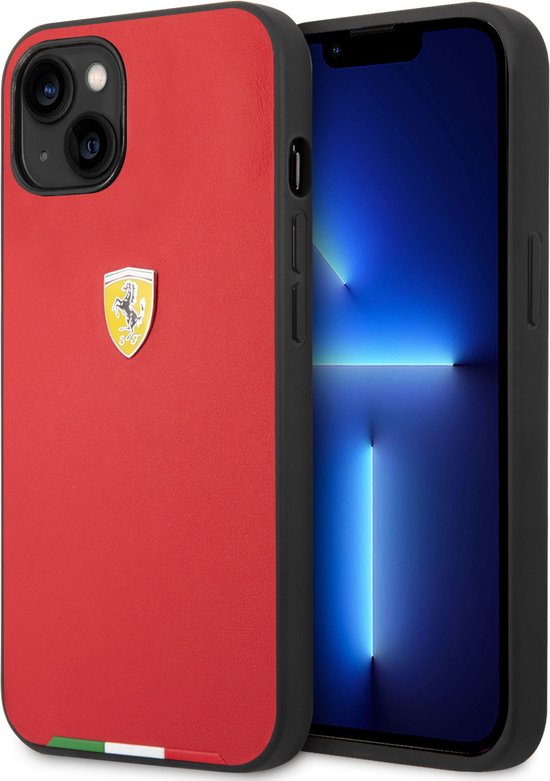 Ferrari PU Hoesje voor Apple iPhone 14 Plus - Rood - Bescherm je Telefoon - Back Cover