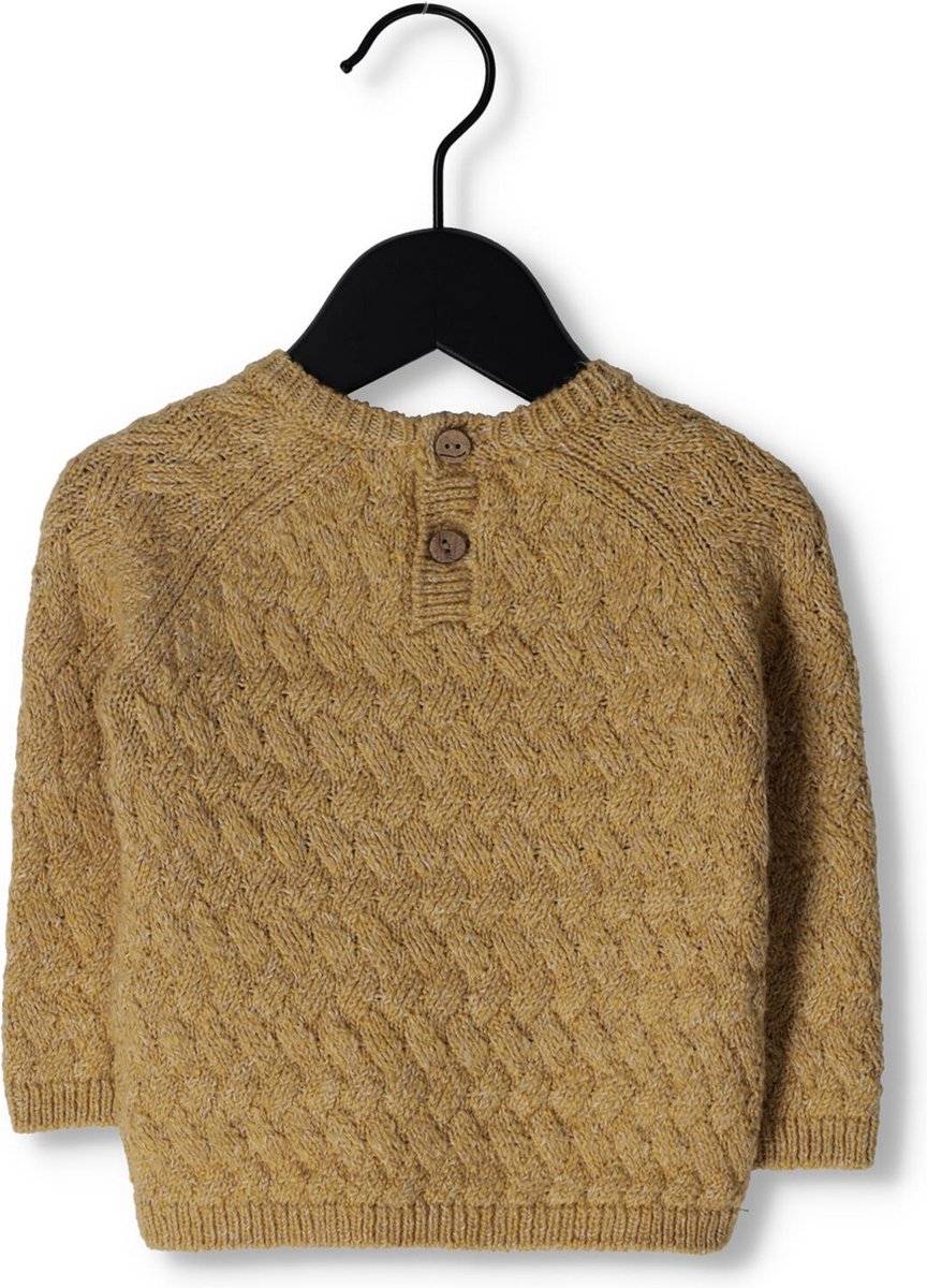 Quincy Mae Cozy Heathered Knit Sweater Truien & Vesten Baby - Sweater - Hoodie - Vest- Oker - Maat 2-3Y