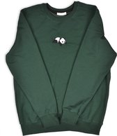Panda Sweater - panda trui - panda trui - panda cadeau - Green Sweatshirt Unisex - Maat (L)