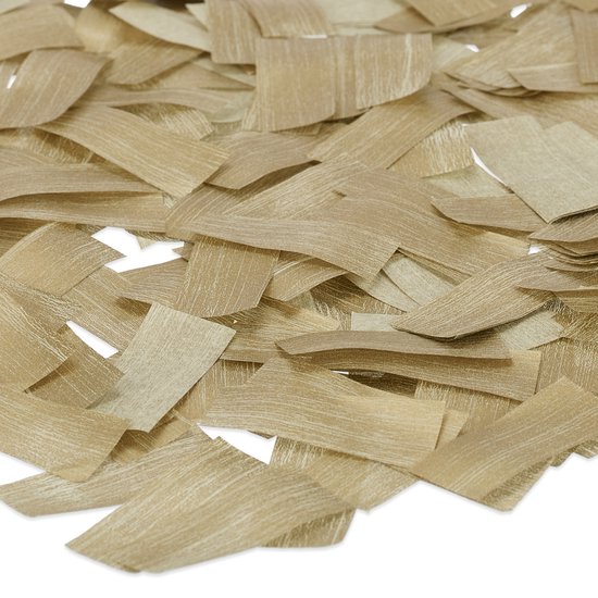 Canon à confettis Relaxdays or - papier - popper de party 40 cm - mariage - enterrement de vie de jeune fille