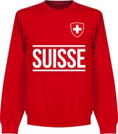 Zwitserland Team Sweater - Rood - XXL