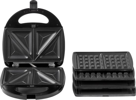 Tomado TGM2000B - Multigrill 3 in 1 - Inclusief tosti en wafelplaten - 750 watt - Zwart — afbeelding 5
