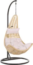 Beliani ATRI - Hangstoel - Beige - PE rotan