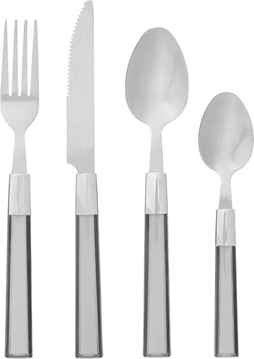 Secret de Gourmet Bestekset Tamaris - 24-delig - RVS/kunststof - grijs