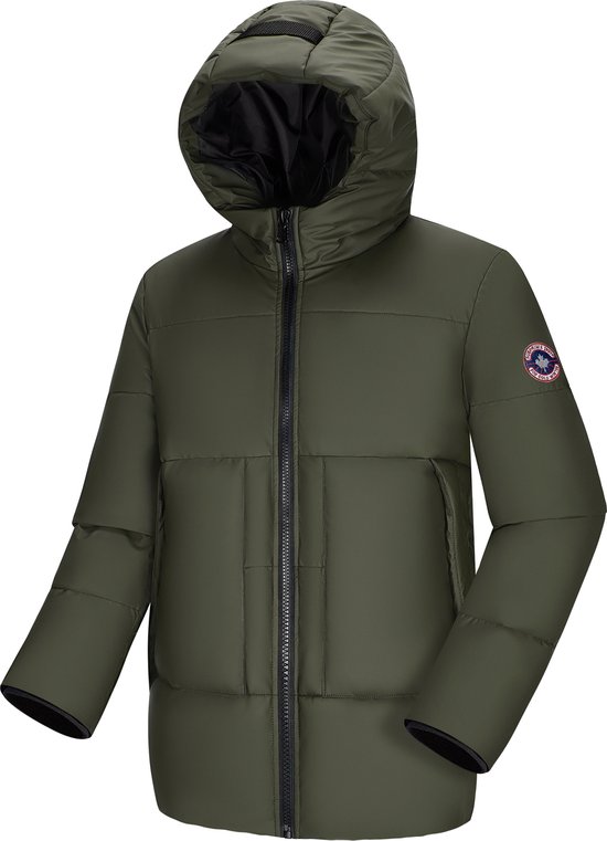 Subprime - Heren Jas winter Parka Levi - Groen - Maat XXL