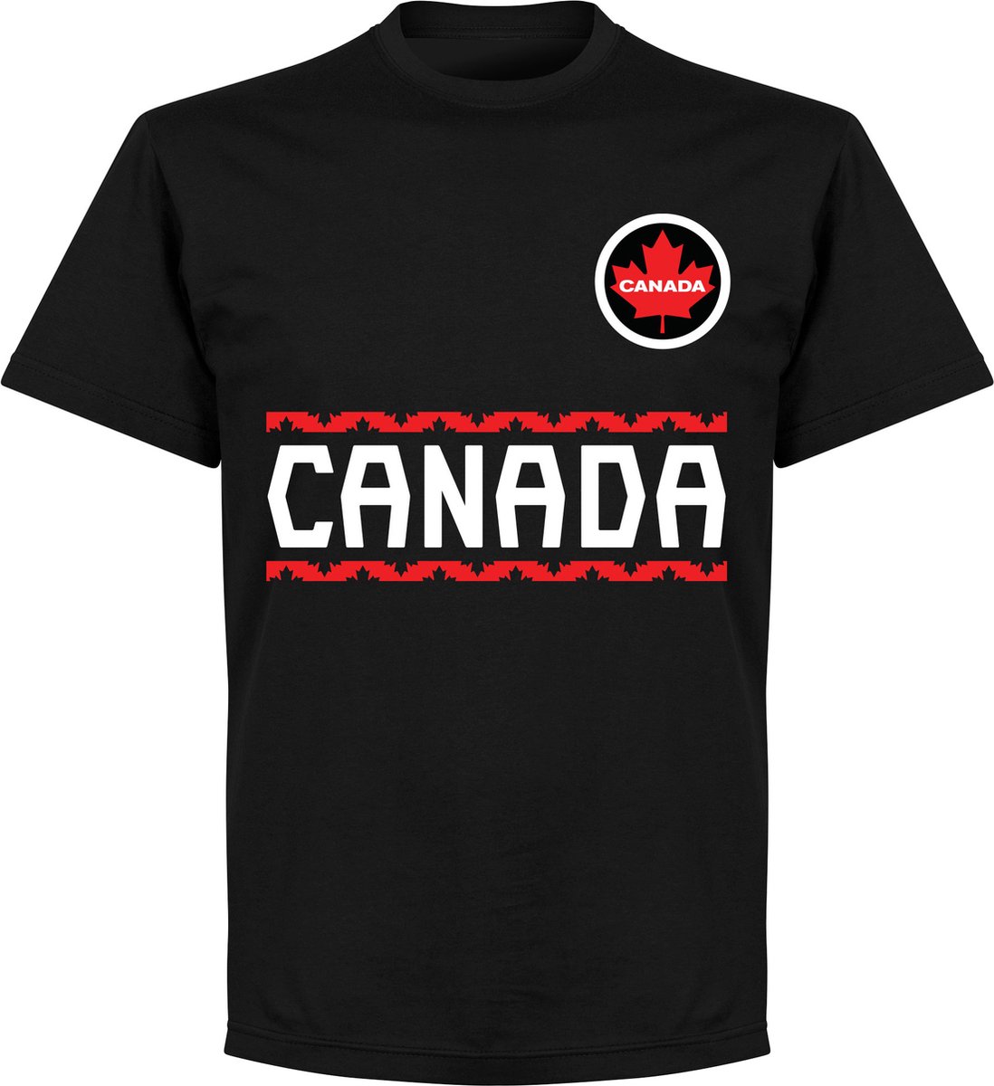 1098x1200.jpg Canada Team T-Shirt - Zwart - M - Afbeelding 1