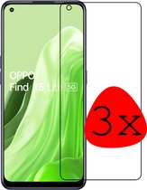 Screenprotector Geschikt voor OPPO Find X5 Lite Screenprotector Tempered Glass - Screenprotector Geschikt voor OPPO X5 Lite Beschermglas Screen Protector Glas - 3 Stuks