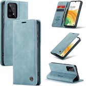 Casemania Hoesje Geschikt voor Samsung Galaxy A23 5G Aqua Blue - Portemonnee Book Case