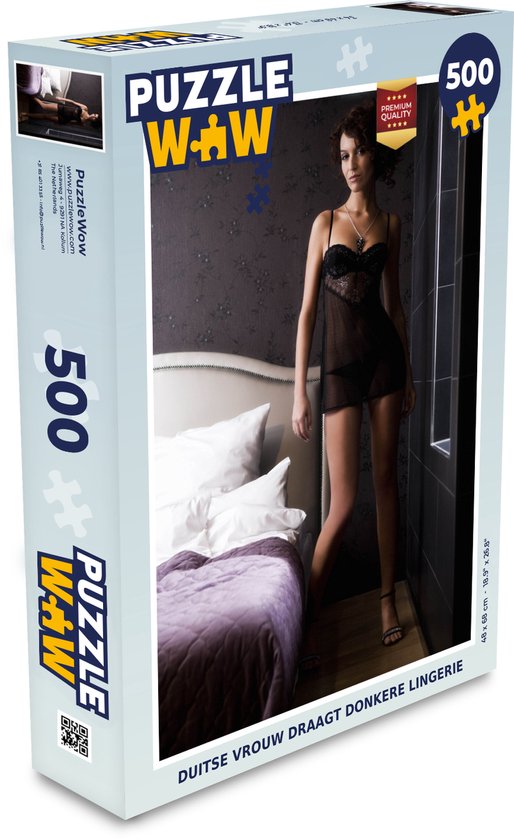 Puzzle Femme allemande en lingerie noire - Jigsaw Puzzle - Puzzle 500 pièces