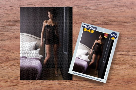 Puzzle Femme allemande en lingerie noire - Jigsaw Puzzle - Puzzle 500 pièces