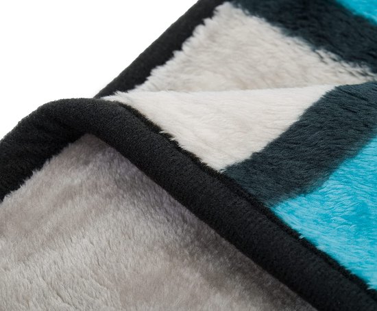 Gözze Coperta Effetto Marmorizzato 150x200 Cm – 100% Poliestere, Blu Scuro, Morbida E Calda, Lavabile In Lavatrice E Asciugabile