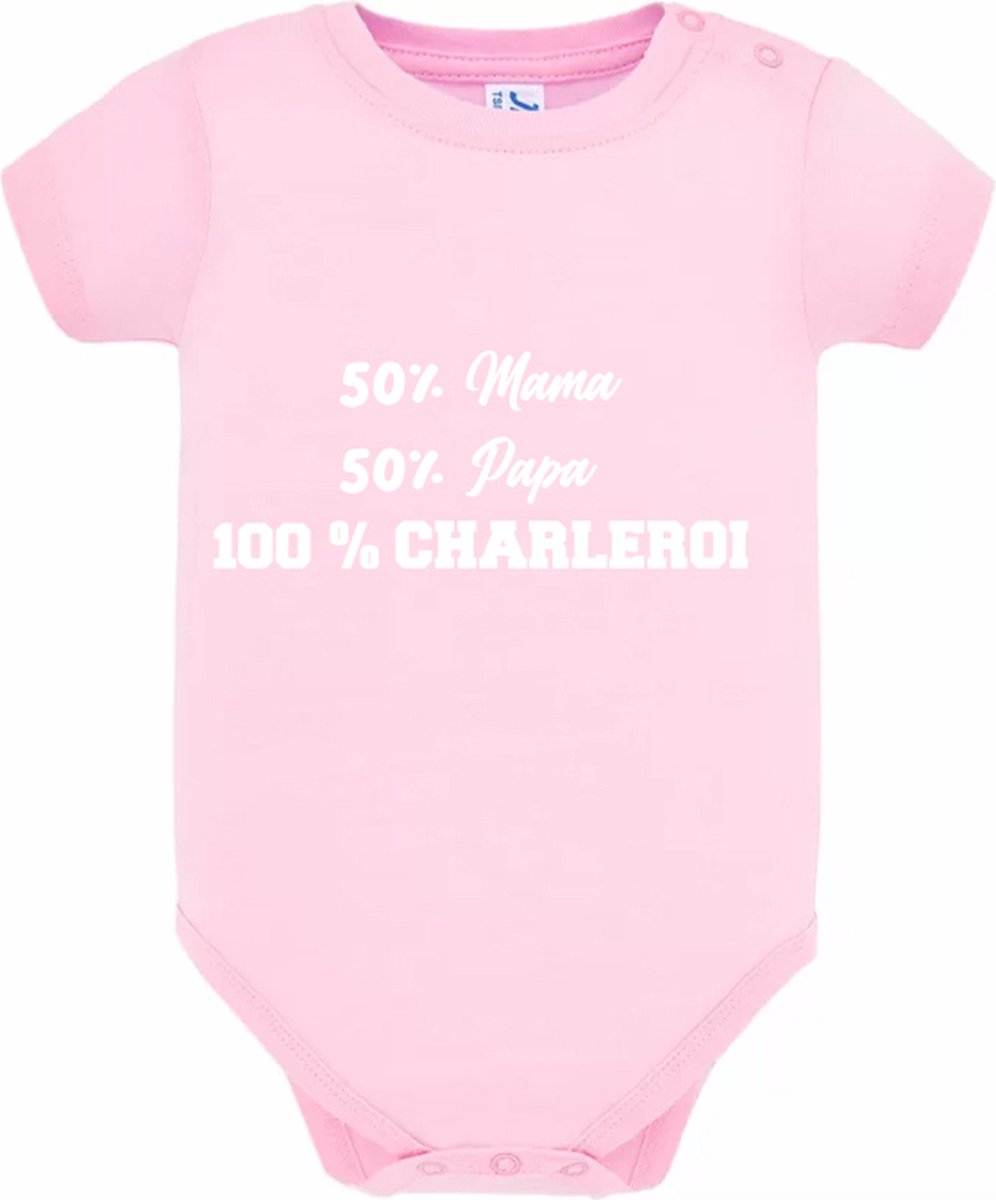 Baby Romper Charleroi Grappig Kraamcadeau Geboorte Meisje