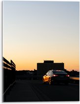 WallClassics - Acrylglas - Auto op Dak van Parkeergarage - 30x40 cm Foto op Acrylglas (Met Ophangsysteem)