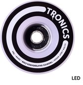 TRONICS 59mm x 38mm - skateboardwielen - PU wit - LED wit