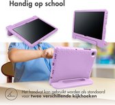 iPad 2020 cover kids - iPad cover 2020 kids - iPad 2020 cover 10.2 kids - cover iPad 2020 kids - case iPad 2020 kids - iPad 2020 case kids - Siliconen - Violet - iMoshion Kidsproof Back cover with handle