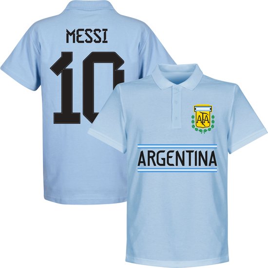 Argentinië Messi 10 Team Polo - Lichtblauw - S