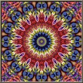 Diamond peinture Mandala étoile violet dans de nombreuses tailles et types de produits - impression d'art en aluminium
