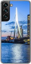 Geschikt voor Samsung Galaxy S22 Plus hoesje - Rotterdam - Water - Skyline - Siliconen Telefoonhoesje