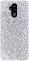 ADEL Premium Siliconen Back Cover Softcase Hoesje Geschikt voor Huawei Mate 20 Lite - Bling Bling Glitter Zilver