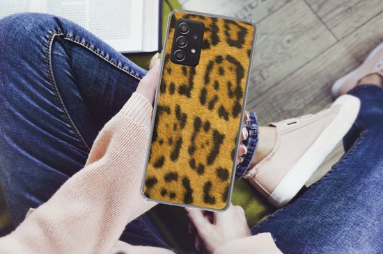 Coque Samsung Galaxy A53 5G - Fourrure léopard - Coque de téléphone en Siliconen