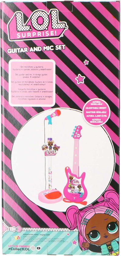 Guitare Pour Enfant Reig Lol Surprise Microphone Rose à Prix Carrefour