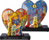 Goebel - James Rizzi | Decoratief beeld / figuur Heart times in the City | Porselein - 23cm