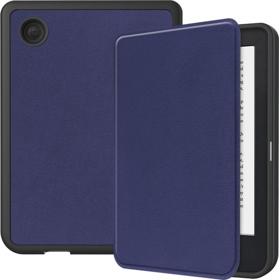 Hoesje Geschikt voor Kobo Clara 2E Hoes Bescherm Hoesje Case Sleep Cover - Hoes Geschikt voor Kobo Clara 2E Hoesje - Donkerblauw van Casyllo — afbeelding 5