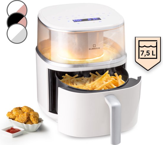 KESSER® Multikoker met heteluchtfriteuse, 8 liter en 16 programma's, keukenapparaat, grillen, bakken, stoven, stoomkoken, voorverwarming en warmhoudfunctie, rijstkoker, slowcooker, yoghurtmaker