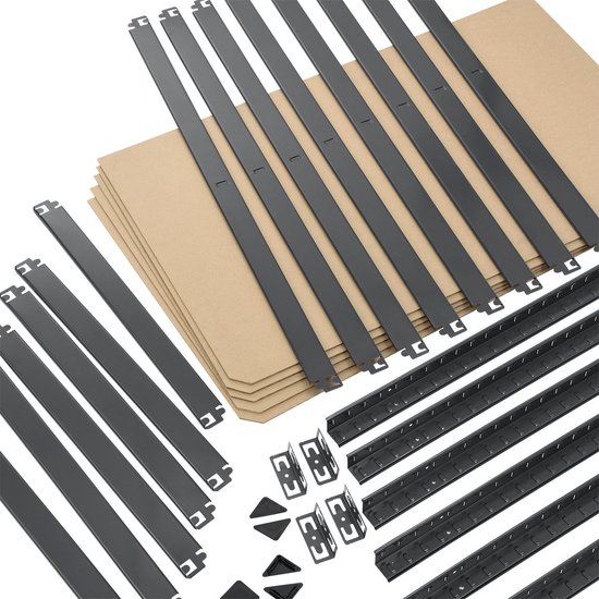 Stellingkast / Magazijnstelling / Opbergkast - Basic - 200 x 100 x 60cm - Grijs