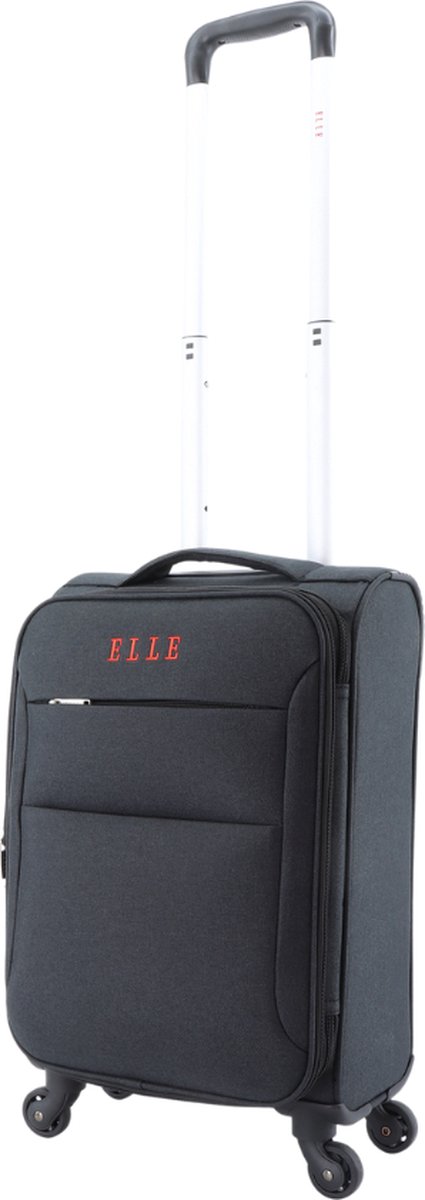 ELLE Pledge S - zachte bagage koffer met 4 wielen. Beige