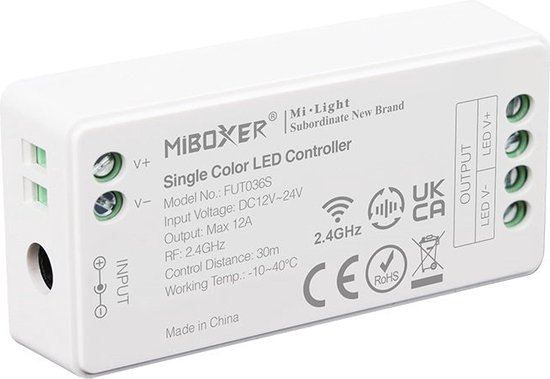 Mi-Light Mi- Boxer - (FUT036S) - Contrôleur LED monochrome (Standard) -  Pour contrôler... | bol.com