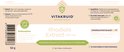 Blauwe pot met witte dop. Etiket met 'Rhodiola Extract 500 mg', 'VEGAN' en ingrediënten. Gewicht 52g.