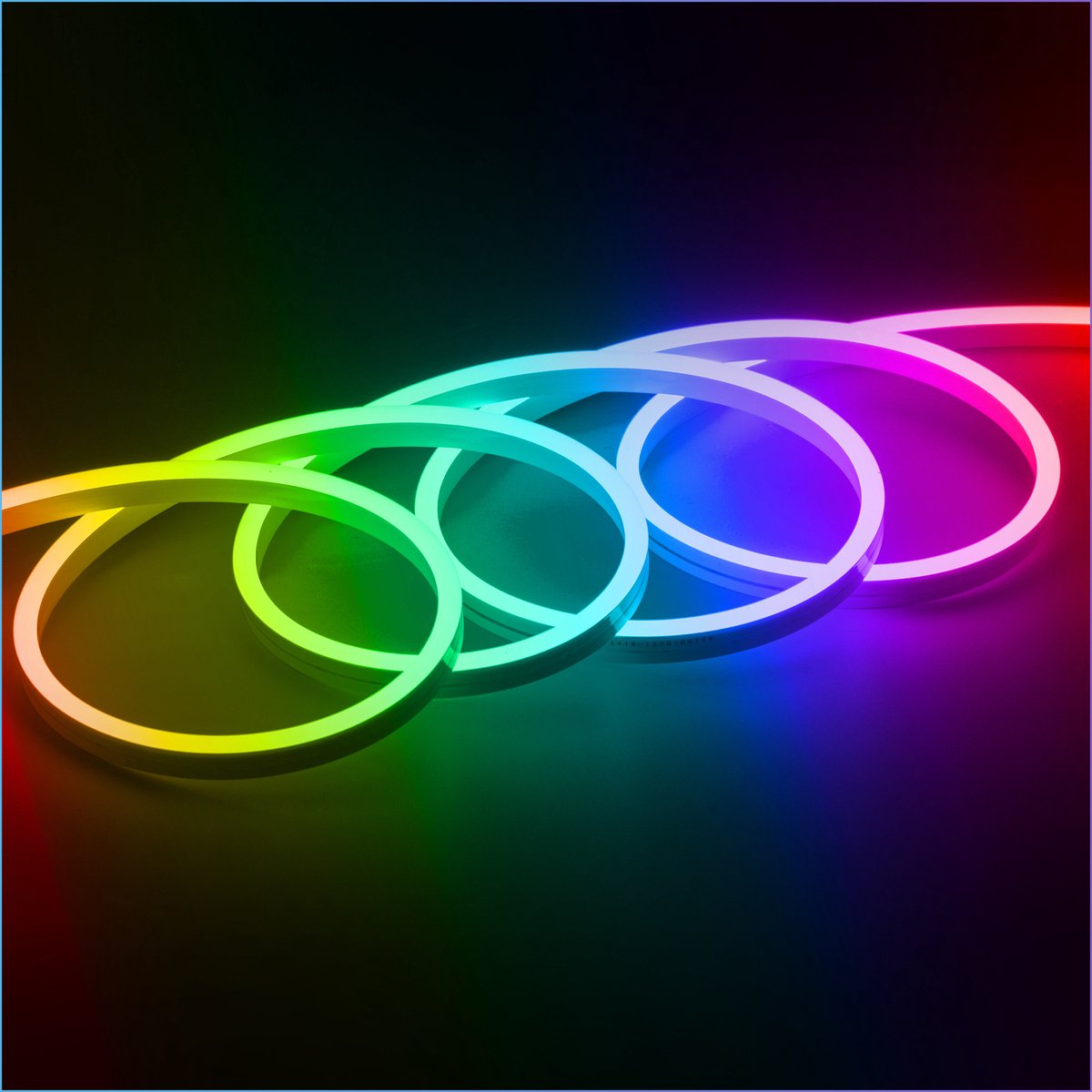 MMEEVT 3M RGBIC Neon Led Strip mit Musiksynchronisation, kreatives DIY Design, funktioniert mit Alexa und Google Assistant, Neon Led Strip für Wanddekoration im Spielzimmer