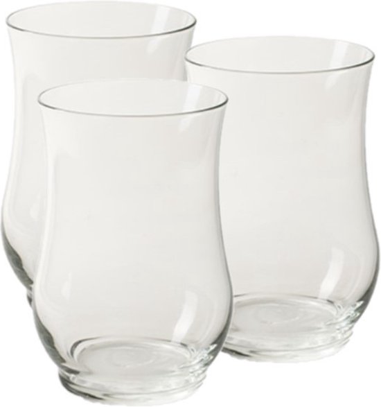 Bougeoir/lumière à vent Milano pour bougies chauffe-plat/bougies chauffe-plat transparent 12 x 9 cm