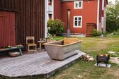 Ticra Outdoor - Zweedse Hikki Hottub - Aluminium met eikenhout - Interne houtkachel