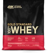 Optimum Nutrition Gold Standard 100% Whey Protein - Delicious Strawberry - Proteine Poeder - Eiwitshake - 4530 gram (146 servings)