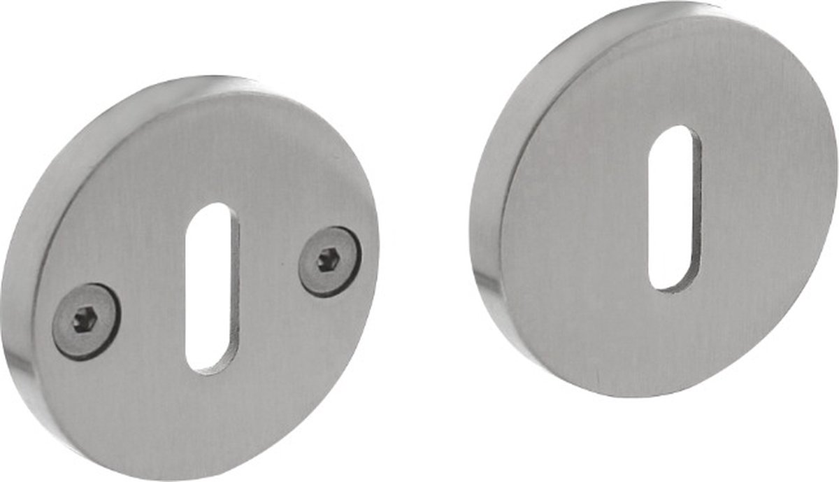 Intersteel Sleutelrozetten Shiraat Grand&Johnson éénzijdig verdekt ø55x8mm rvs geborsteld