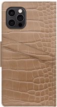 iDeal of Sweden Atelier Portefeuille iPhone 12 / iPhone 12 PRO Camel Croco