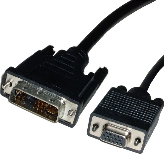 BeMatik - Câble DVI-A mâle vers VGA femelle de 1,8 m