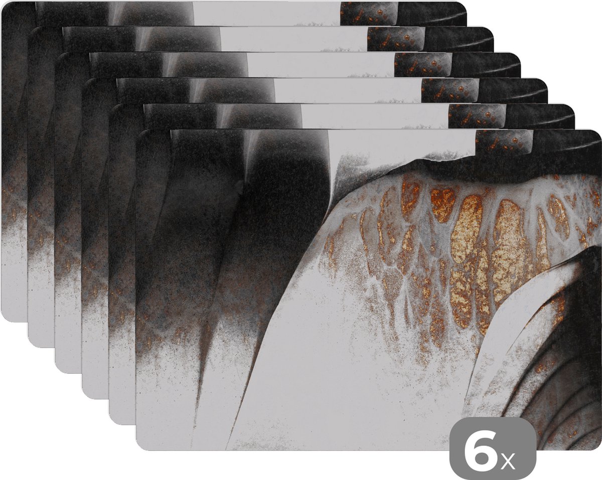 Tafel- Pastel - Verf - Abstract - Tafel - Onderleggers - 45x30 cm - 6 stuks