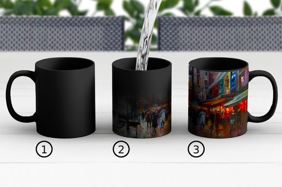 Mug Magique - Mug Photo sur Chaleur - Mug à Café - Peinture - Ville - Peinture à l'Huile - Mug Magic - Tasse - 350 ML - Mug à Thé