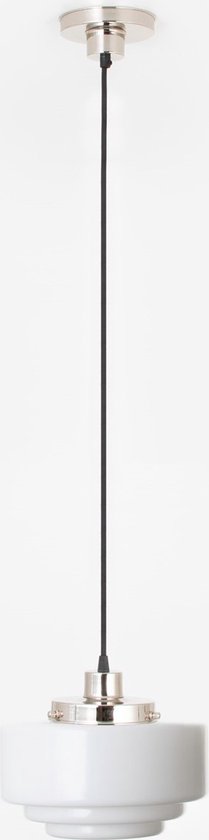 Art Deco Trade - Hanglamp aan snoer Getrapt Ø 25 20's Nikkel